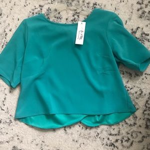 Small turquoise blouse